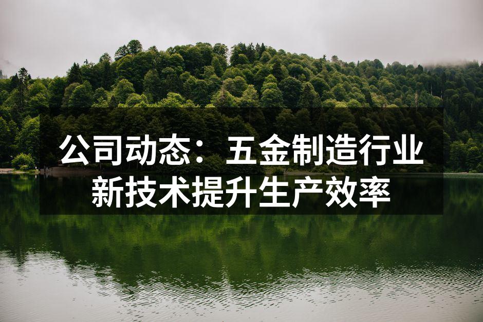 新设备投入使用，提升生产效率